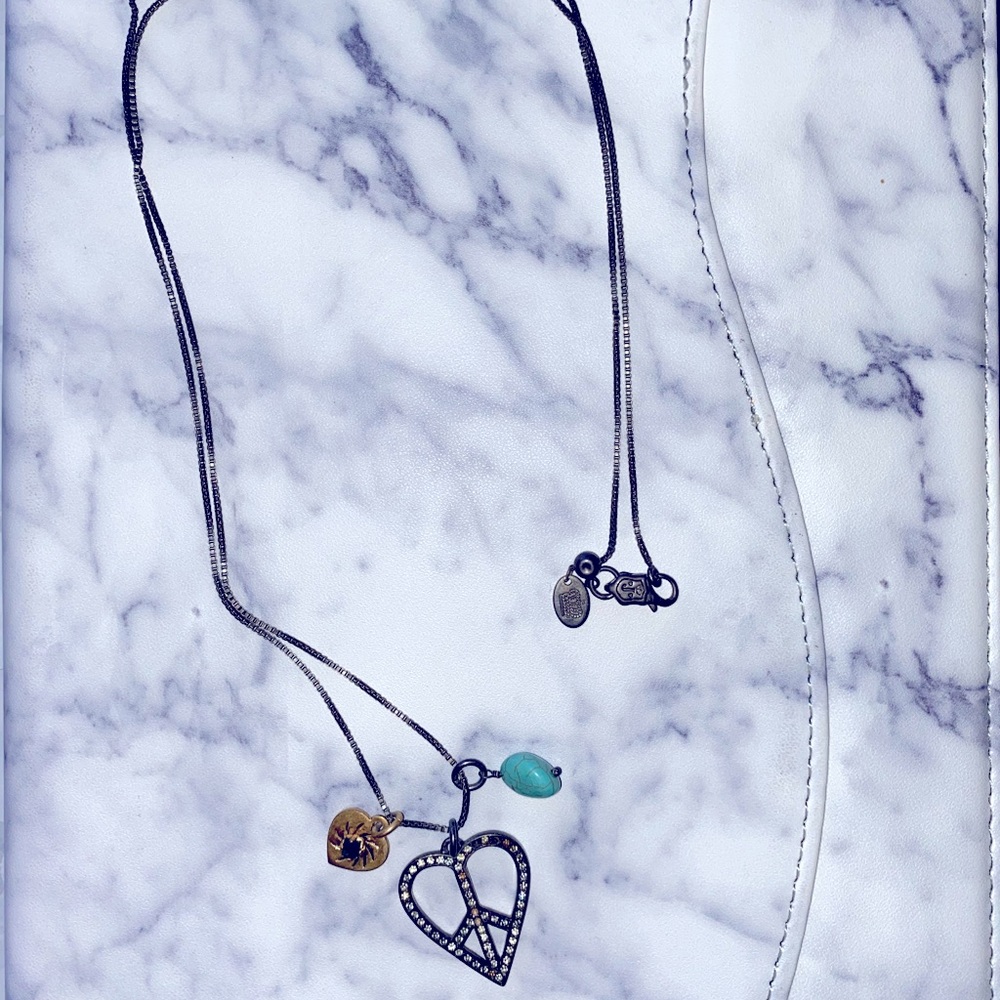 Long heart necklace